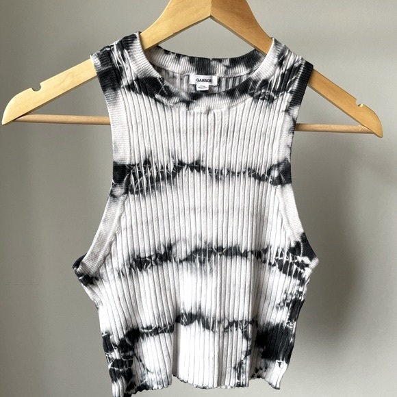 Garage Tie-Dye Ribbed Crew Neck Tank Top - Picture 2 of 9